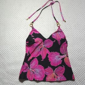 Trina Turk Fleury Chain-Trim Tankini Top